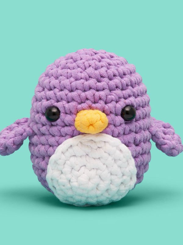 Pierre the Penguin Purple Crochet Kit